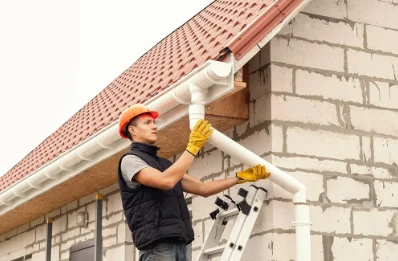 Pose et remplacement de gouttières à Nouvelle-Église